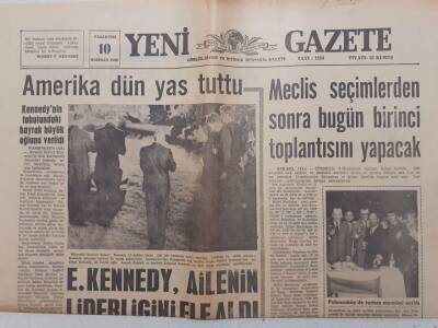 Yeni Gazete - 10 Haziran 1968 - Mefkure Şerbetçi Sanat Galerisi Açtı GZ111907 - 1