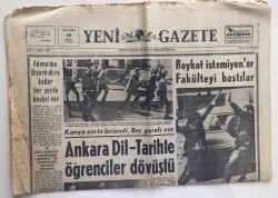 Yeni Gazete 10 Nisan 1969 -Adanadan Diyarbakıra Kadar Her Yerde Boykot Var GZ6314 - 1