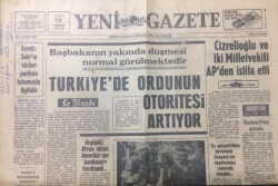 Yeni Gazete 10 Temmuz 1970 - Türkiyede Ordunu Otoritesi Artıyor - GZ12392 - 1