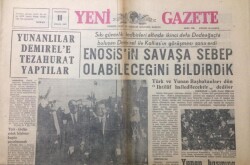 Yeni Gazete 11 Eylül 1967 - Yunanlılar Demirele Tezahurat Yaptılar - GZ12372 - 1