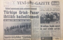 Yeni Gazete 12 Kasım 1969 - Bürüksel Toplantısında Üyeler Anlaşmaya Varamadı - GZ12377 - 1