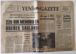 Yeni Gazete 12 Ocak 1971 - Erken Seçim Ve Siyasi Partilerimiz GZ11620 - 2