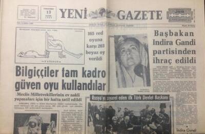 Yeni Gazete 13 Kasım 1969 - Rusyayı Ziyaret Eden İlk Türk Devlet Başkanı - GZ12379 - 1