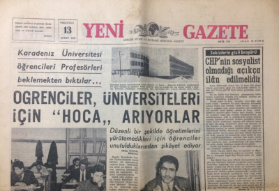 Yeni Gazete 13 Şubat 1967 - Cemiyet Enflasyonunu Önleyecek Tasarı Hazır - GZ12345 - 1