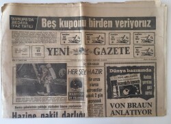 Yeni Gazete 13 Temmuz 1969 - Topkapı Sarayı Müzesinin Yeni Paviyonunda Silahlar Sergileniyor GZ11547 - 2