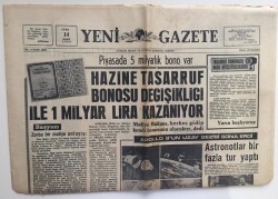 Yeni Gazete 14 Mart 1969-Demirel Göç Anlaşması Nisanda Uygulanacak GZ6336 - 1