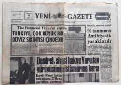 Yeni Gazete 14 Mayıs 1969 - Türkiye Çok Büyük Döviz Sıkıntısı İçindedir GZ6274 - 1