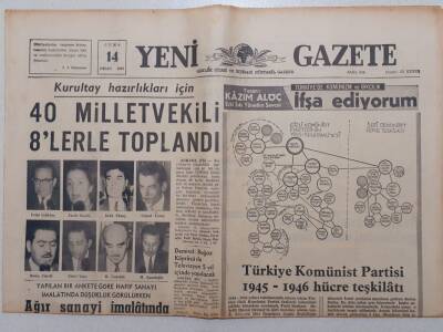 Yeni Gazete - 14 Nisan 1967 - Ağır Sanayide Büyük İyileşme Kaydedildi GZ111900 - 1