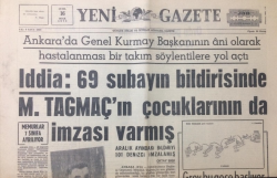 Yeni Gazete 16 Ocak 1970 - Demirele Verilecek Muhtıraya İmza Edenler Artıyor - GZ12330 - 2