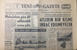 Yeni Gazete 16 Şubat 1970 - 41lerin Bir Kısmı İhraç Edilmeyecek - GZ12334 - 2