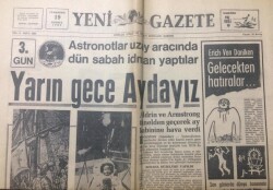 Yeni Gazete 16 Temmuz 1969 - Yarın Gece Aydayız - GZ12398 - 2
