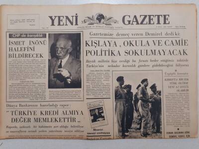 Yeni Gazete - 17 Ekim 1965 - Kışlaya,Camiye Okula Politika Sokulmayacak GZ111872 - 1
