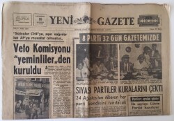 Yeni Gazete 18 Ağustos 1969 - Solcular CHPye ,Aşırı Sağcılar İse APye Musallat Olmuştur GZ11538 - 2