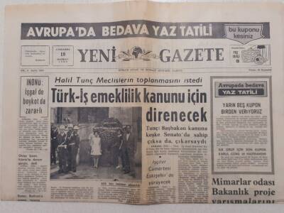 Yeni Gazete - 18 Haziran 1969 - Sahnelere Çıkacak 3 Türkan Şoray GZ111992 - 1