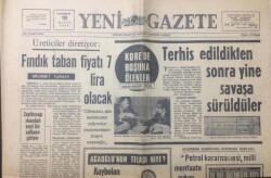 Yeni Gazete 18 Mayıs 1970 -Üreticiler Diretiyor Fındık Taban Fiyatı 7 Lira Olacak - GZ12385 - 2