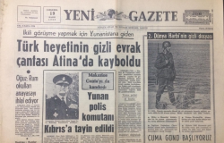 Yeni Gazete 19 Kasım 1969- Türk Heyetinin Gizli Evrak Çantası Atinada Kayboldu - GZ12308 - 1