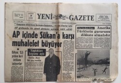 Yeni Gazete 19 Şubat 1969 -Aşırı Sağ - Aşırı Sol Ve Devlet Zabıtasının Eseri GZ6464 - 1