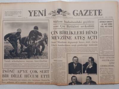 Yeni Gazete - 21 Eylül 1965 - Çin Birlikleri Hind Mevziine Ateş Açtı GZ111893 - 1