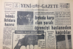Yeni Gazete 22 Haziran 1969 - Türkiye Silah Deposun Oldu - GZ12315 - 2