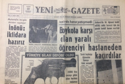 Yeni Gazete 22 Haziran 1969 - Türkiye Silah Deposun Oldu - GZ12315 - 2