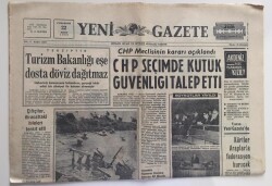 Yeni Gazete 22 Mart 1969-CHP Seçimde Kütük Güvenliği Talep Etti GZ6330 - 2