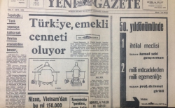 Yeni Gazete 22 Nisan 1970 - Türkiye Emekli Cenneti Oluyor - GZ12303 - 1