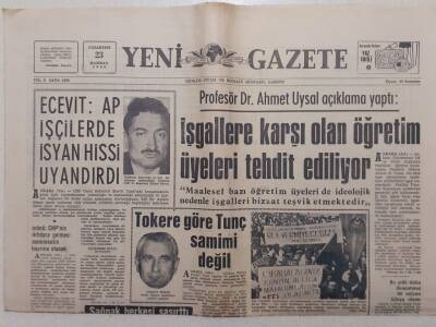 Yeni Gazete - 23 Haziran 1969 - İsrail Komandoları 15 Mısırlıyı Öldürdüler GZ112037 - 1