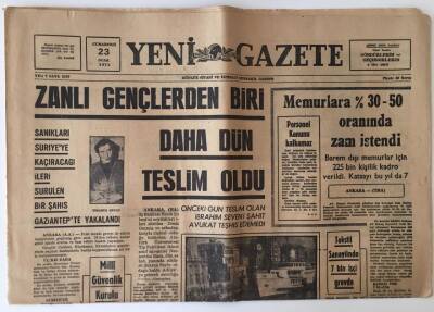 Yeni Gazete 23 Ocak 1971 - Milli Güvenlik Kurulu Toplandı Üniversite Sorunları Üzerinde Görüşler Ortaya Atıldı GZ11614 - 1