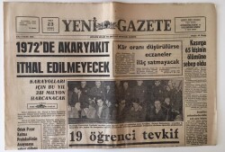 Yeni Gazete 23 Şubat 1971 - Ankara da Sağcı Ve Solcular Çatıştı 17 Öğrenci Nezarette GZ11613 - 1