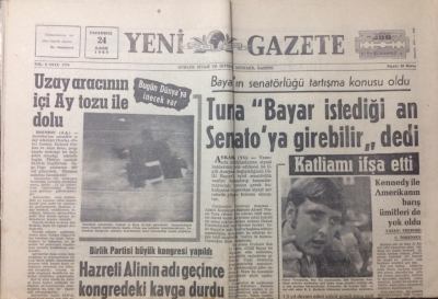 Yeni Gazete 24 Kasım 1969 - Katliamı İfşa Etti - GZ12338 - 2