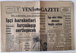 Yeni Gazete 25 Ocak 1971 - İşçi Hareketleri Hırçınlaşıp Sertleşecek GZ11610 - 2