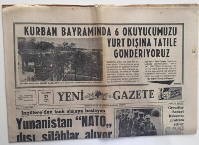 Yeni Gazete 27 Ocak 1969 -Tasarruf Bonosunun Vergilenmesi Ele Alınıyor GZ6306 - 1