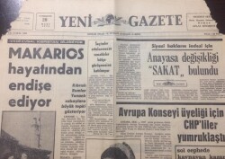 Yeni Gazete 28 Mart 1970 - Avrupa Konseyi Üyeliği İçin CHPliler Yumruklaştı - GZ12351 - 2