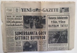 Yeni Gazete 28 Ocak 1969 - Sümerbankta Grev Gittikçe Büyüyor GZ6309 - 2