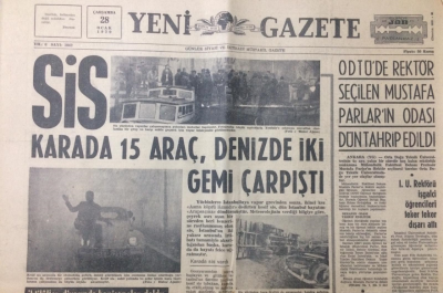 Yeni Gazete 28 Ocak 1970 - Odtüde Rektör Seçilen Mustafa Parların Odası Tahrip Edildi - GZ12327 - 1