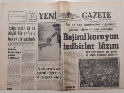 Yeni Gazete - 29 Temmuz 1968 - Ajda Pekkan 4. Oldu GZ112065 - 1
