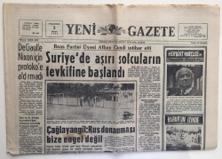 Yeni Gazete 3 Mart 1969 -Suriyede Aşırı Solcuların Tevkifine Başlandı GZ6317 - 1