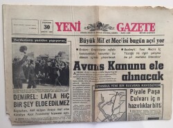 Yeni Gazete 30 Eylül 1968 -Piyale Paşa Bulvarı İçin Hazırlıklar Bitti GZ6318 - 1
