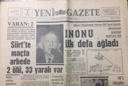 Yeni Gazete 4 Mayıs 1970 - İnönü İlk Defa Ağladı - GZ12359 - 2