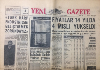 Yeni Gazete 4 Şubat 1967 - İnönü de Küçük Kurultay İçin Kulis Yapıyor - GZ12346 - 1