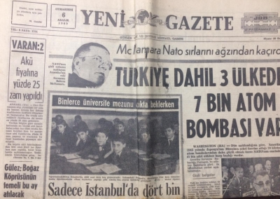 Yeni Gazete 6 Aralık 1969 - Mc Namara Nato Sırlarını Ağzından Kaçırdı - GZ12290 - 1