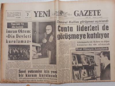 Yeni Gazete - 7 Eylül 1967 - İmran Öktem,Din Devleti Kurulamaz GZ111968 - 1