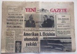 Yeni Gazete 7 Ocak 1969-Demirel - Askeri Üsler Türkiyeye Bir Mükellefiyet Yüklememeli GZ6180 - 1