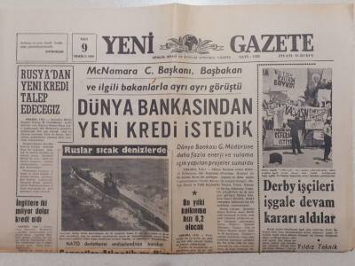 Yeni Gazete - 9 Temmuz 1968 - Nasır İsrail İle Savaş Kaçınılmaz Hal Almaktadır GZ111843 - 1