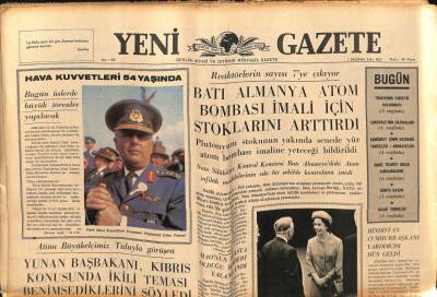 Yeni Gazete Gazetesi 1 Haziran 1965 - Wilson Kraliçe Elizabeth`i Karşılıyor GZ79887 - 1