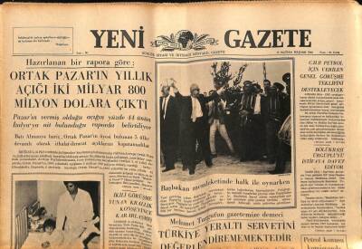 Yeni Gazete Gazetesi 10 Haziran 1965 - Anna Magnani Paris`te GZ79842 - 1