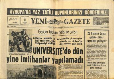 Yeni Gazete Gazetesi 10 Haziran 1969 - Amerika Vietnamdan 25 Bin Asker Çekiyor GZ91385 - 1