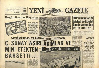 Yeni Gazete Gazetesi 10 Mart 1968 - RCA Türkiyeye Televizyon Yayını Yapacak Bir Peyk Atmak İstiyor GZ91217 - 1