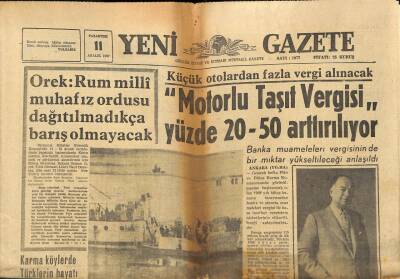 Yeni Gazete Gazetesi 11 Aralık 1967 - F. Sükan İdarecilerimiz Mesuliyetsizlik İçindeler GZ91313 - 1