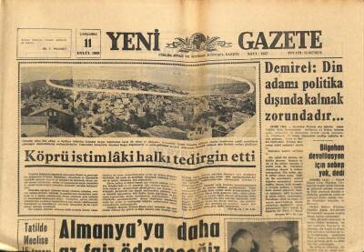 Yeni Gazete Gazetesi 11 Eylül 1968 - Bilgehan Devalüasyon İçin Sebep Yok , dedi GZ91356 - 1